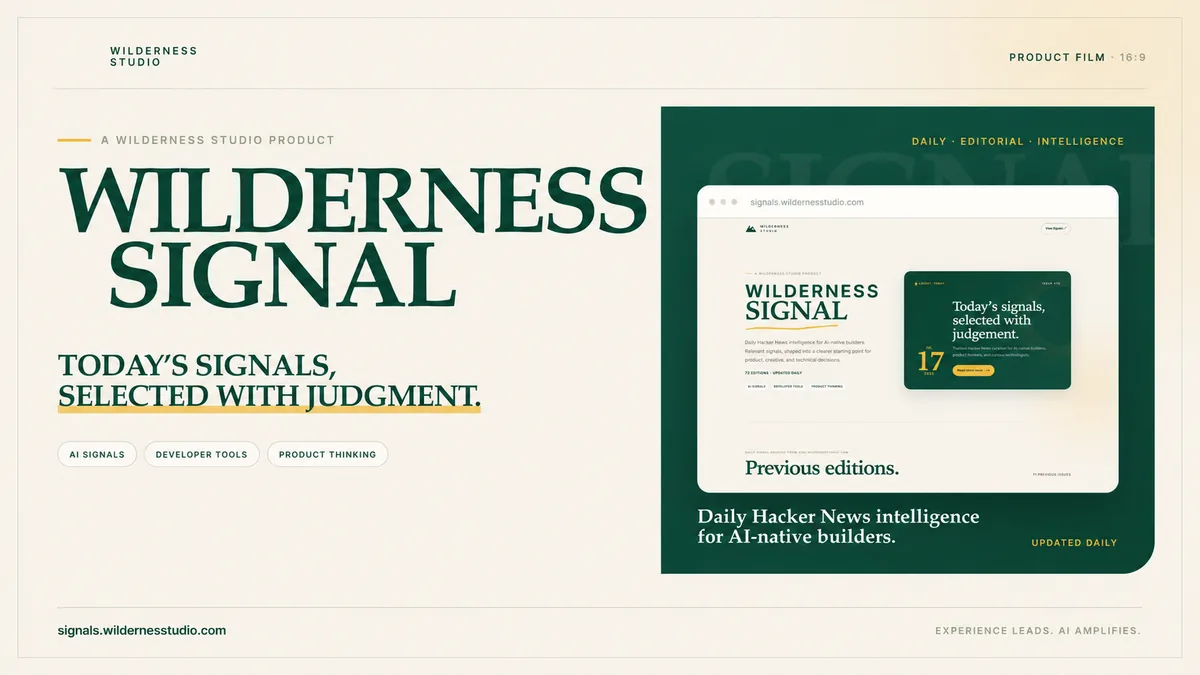 Wilderness Signal project cover